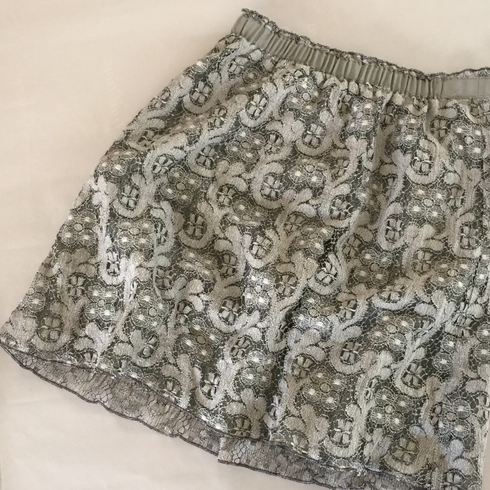 J. Crew Floral Lacey Skirt